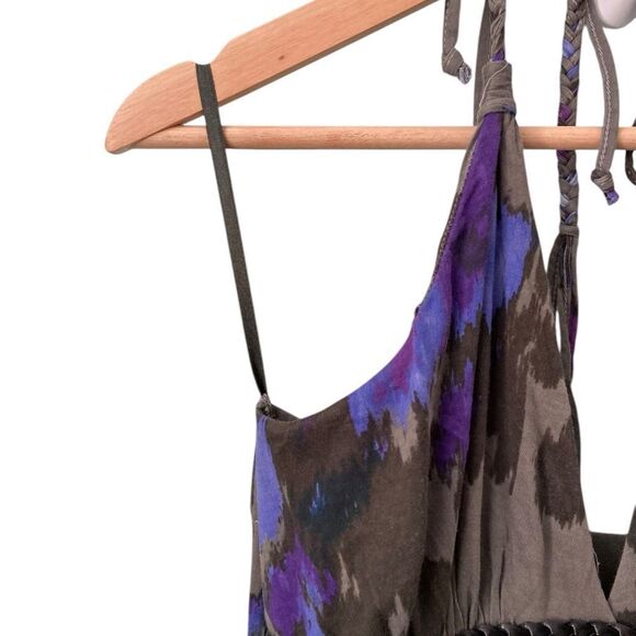 Firetrap Bellamy Maxi Dress in Elegant Color of Purple and Brown Size Medium - Picture 6 of 10